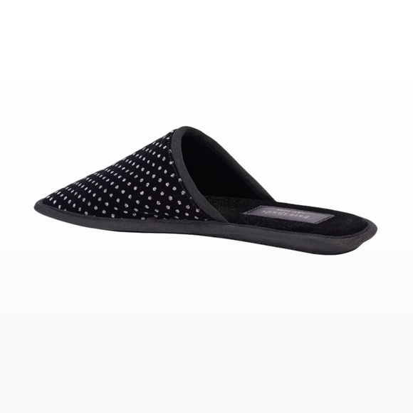 NEW  kate spade new york dove velvet slipper slip on shoes in Black Glitter NIB - Picture 4 of 7